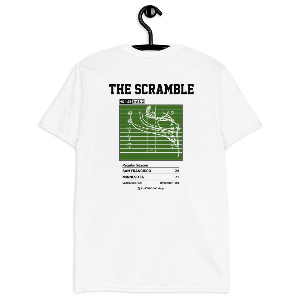 San Francisco 49ers Greatest Plays T-shirt: The Scramble (1988)