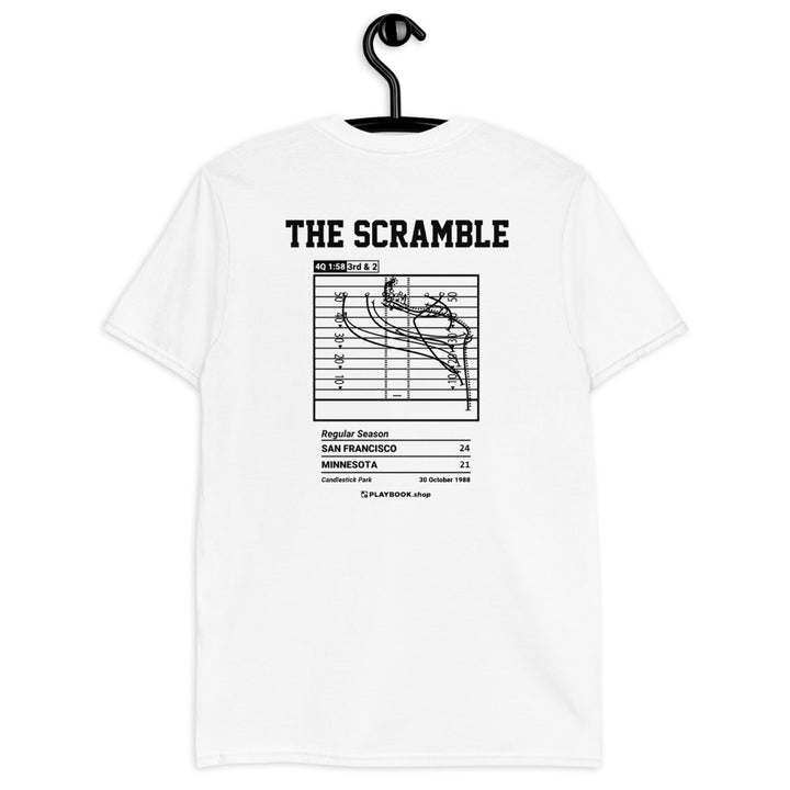 San Francisco 49ers Greatest Plays T-shirt: The Scramble (1988)