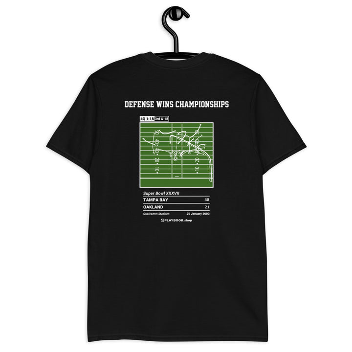 Tampa Bay Buccaneers Greatest Plays T-shirt: Defense Wins Championships (2003)