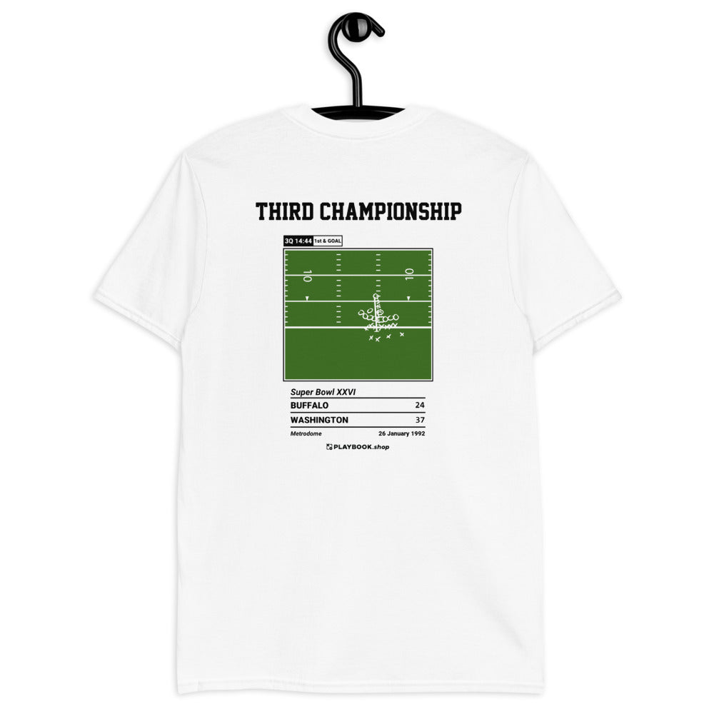 Washington Commanders Greatest Plays T-shirt: Third Championship (1992)