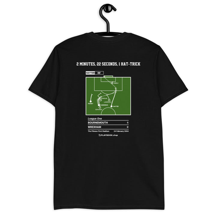 Bournemouth Greatest Goals T-shirt: 2 minutes, 22 seconds, 1 hat-trick (2004)