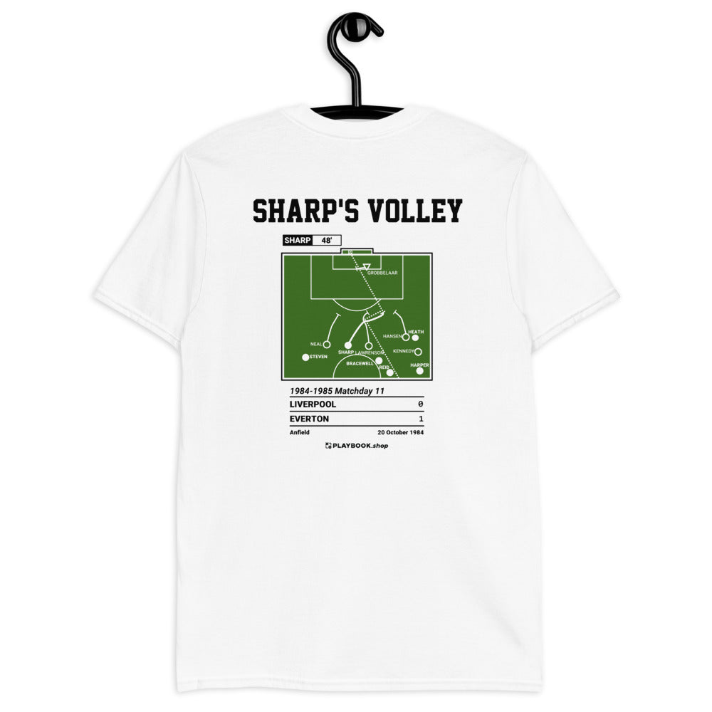 Everton Greatest Goals T-shirt: Sharp's Volley (1984)