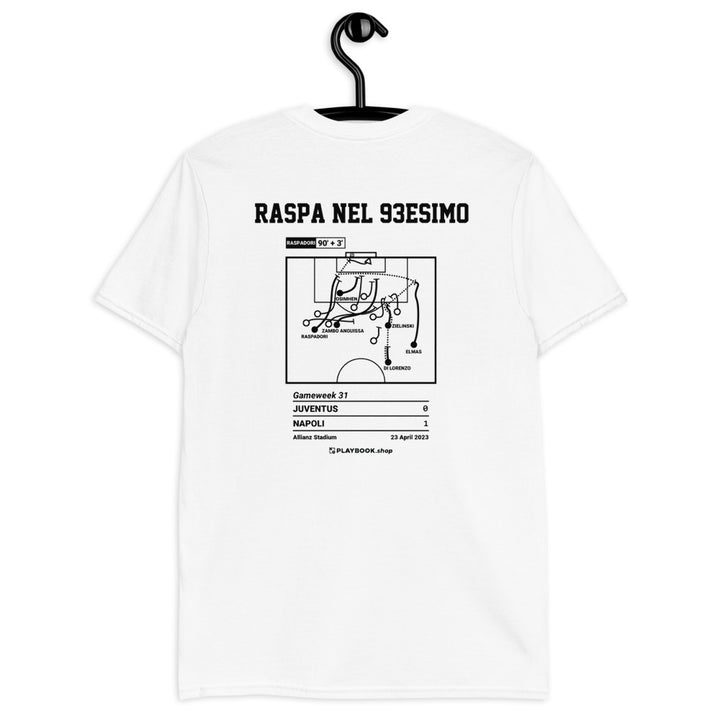 Napoli Greatest Goals T-shirt: Raspa nel 93esimo (2023)