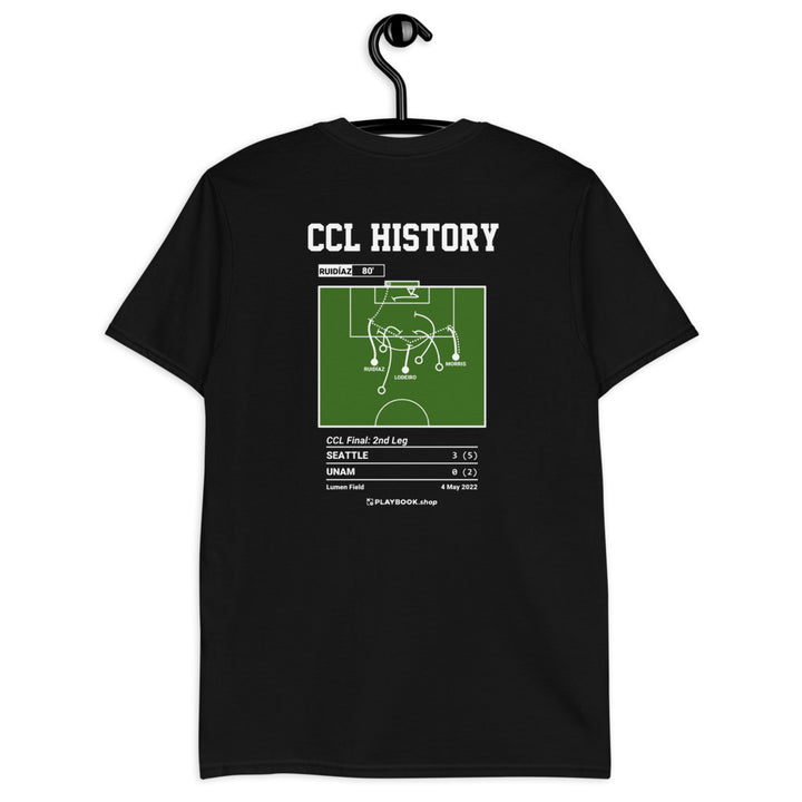Seattle Sounders Greatest Goals T-shirt: CCL History (2022)