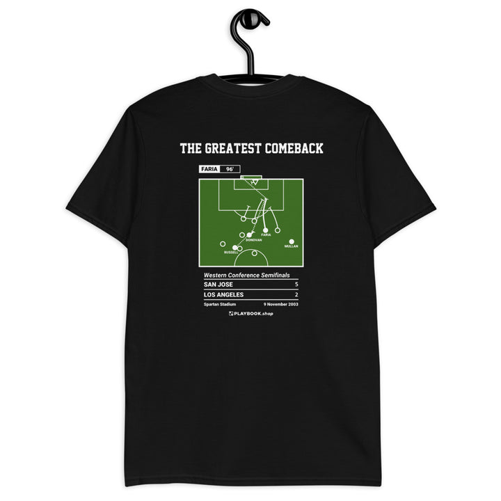 San Jose Earthquakes Greatest Goals T-shirt: The Greatest Comeback (2003)