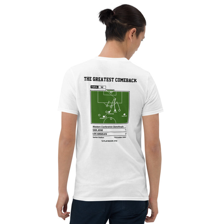 San Jose Earthquakes Greatest Goals T-shirt: The Greatest Comeback (2003)