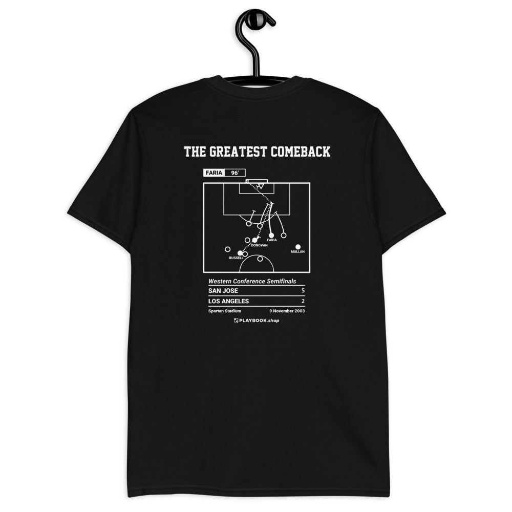 San Jose Earthquakes Greatest Goals T-shirt: The Greatest Comeback (2003)