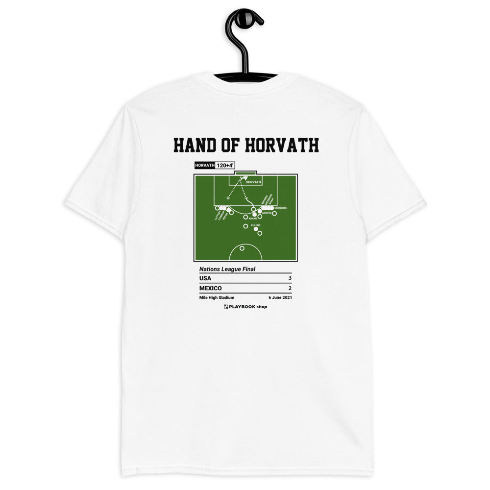 USMNT Greatest Goals T-shirt: Hand of Horvath (2021)