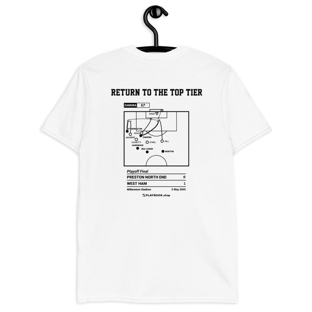 West Ham United Greatest Goals T-shirt: Return to the top tier (2005)